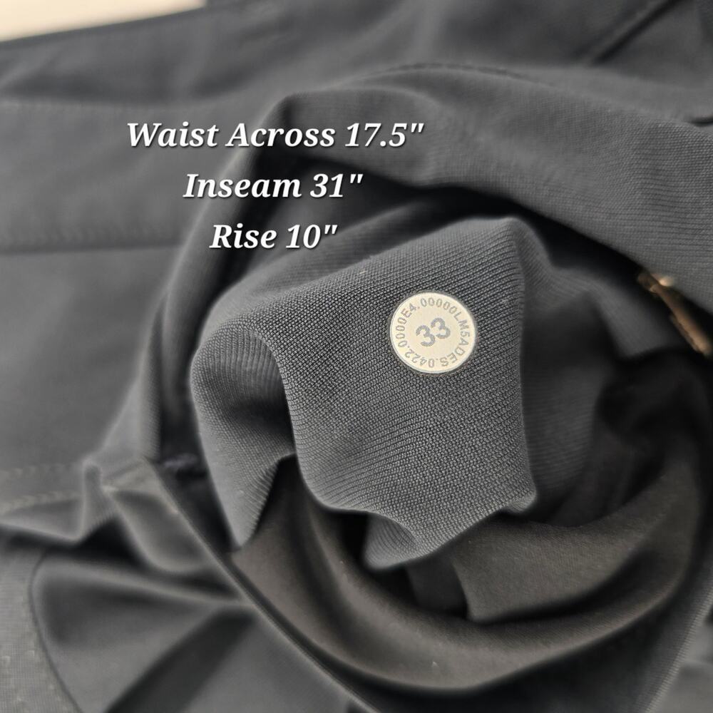 Lululemon ABC Classic-Fit Pants Warpstreme Obsidian Men’s: 33x31 - Picture 2 of 4